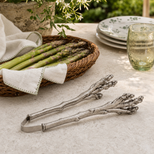 Pewter Asparagus Pattern Tongs