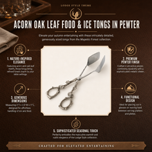 Acorn Oak Leaf Food / Ice Tongs