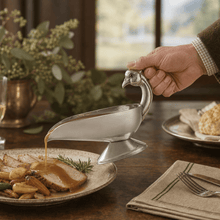 Pheasant  Handle Stainless Steel Gravy / Sauce Server