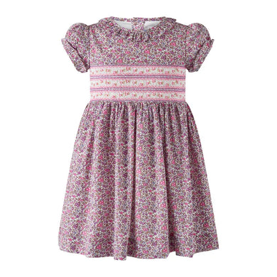 Purple Floral Smocked- Collection