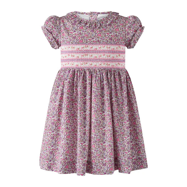 Purple Floral Smocked- Collection