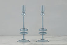 Set of 2 Glass Candlestick Collection