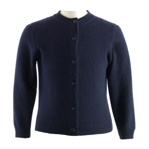 Navy Cashmere Cardigan-RRHCGCA70NA : 6Y