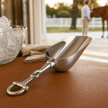 Equestrian Horse Bit Pewter Handle Ice Scoop