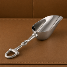 Equestrian Horse Bit Pewter Handle Ice Scoop