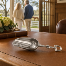 Equestrian Horse Bit Pewter Handle Ice Scoop
