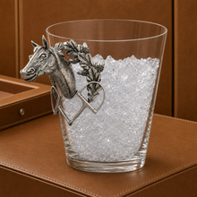Horse Head Glass Ice Bucket
