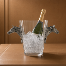 Horse Head Glass Ice Bucket