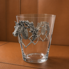 Horse Head Glass Ice Bucket
