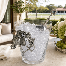 Horse Head Glass Ice Bucket