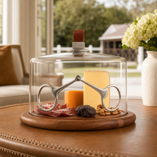 Horse Bit Glass Covered Cheese Wood Board