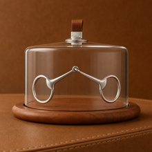 Horse Bit Glass Covered Cheese Wood Board