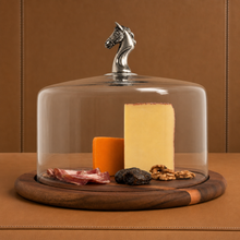 Horse Glass Covered Cheese Wood Board