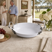 Horseshoe & Bit Stoneware Dish