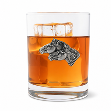 Running Horse Double Old Fashion Bar Glass