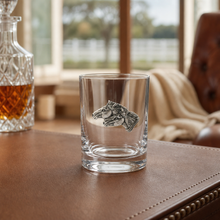 Running Horse Double Old Fashion Bar Glass