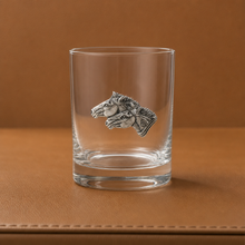 Running Horse Double Old Fashion Bar Glass