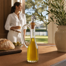 Cruet Bottle with Horse Head Cork Stopper