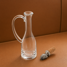 Cruet Bottle with Horse Head Cork Stopper