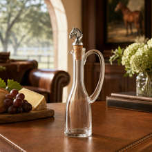 Cruet Bottle with Horse Head Cork Stopper
