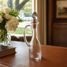 Cruet Bottle with Horse Head Cork Stopper