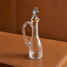 Cruet Bottle with Horse Head Cork Stopper