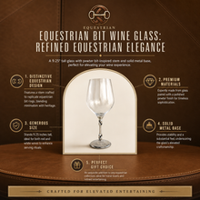 Equestrian Bit Wine Glass