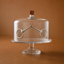 Horse Bit Glass Covered Cake / Dessert Stand