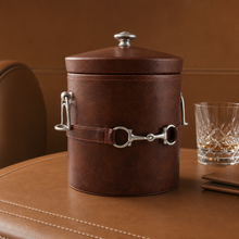 Equestrian Horse Bit Vegan Leather Ice Bucket
