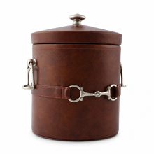 Equestrian Horse Bit Vegan Leather Ice Bucket