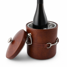 Equestrian Horse Bit Vegan Leather Ice Bucket