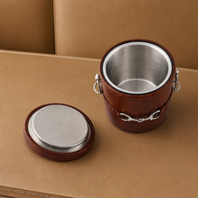 Equestrian Horse Bit Vegan Leather Ice Bucket
