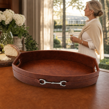 Equestrian Horse Bit Vegan Leather Tray