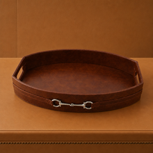 Equestrian Horse Bit Vegan Leather Tray