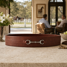Equestrian Horse Bit Vegan Leather Tray