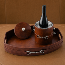 Equestrian Horse Bit Vegan Leather Tray