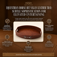 Equestrian Horse Bit Vegan Leather Tray