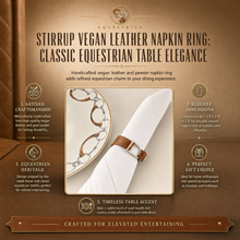Stirrup Vegan Leather Napkin Ring