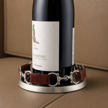 Equestrian Horse Bit Leather Wine Coaster