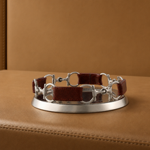 Equestrian Horse Bit Leather Wine Coaster