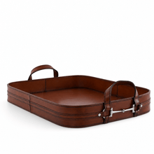 Premium Genuine Leather Bit Serving Tray – Perfect for Entertaining