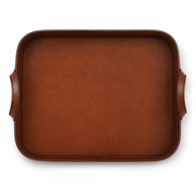 Premium Genuine Leather Bit Serving Tray – Perfect for Entertaining