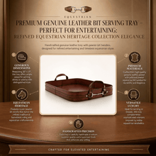 Premium Genuine Leather Bit Serving Tray – Perfect for Entertaining