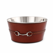 Premium Genuine Leather Bit Ice Tub – Sophisticated Beverage Cooler