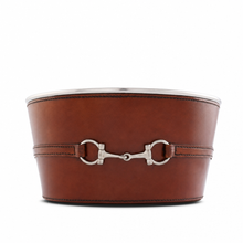 Premium Genuine Leather Bit Ice Tub – Sophisticated Beverage Cooler