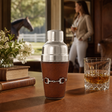 Premium Genuine Leather Equestrian Bit Cocktail Shaker