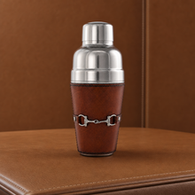Premium Genuine Leather Equestrian Bit Cocktail Shaker