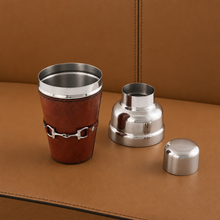 Premium Genuine Leather Equestrian Bit Cocktail Shaker