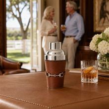 Premium Genuine Leather Equestrian Bit Cocktail Shaker