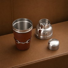 Premium Genuine Leather Equestrian Bit Cocktail Shaker